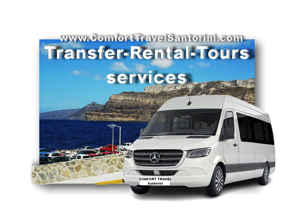 Comfort Travel tourist Office in Athinios Port Santorini, Transfer-Rental-Tours services